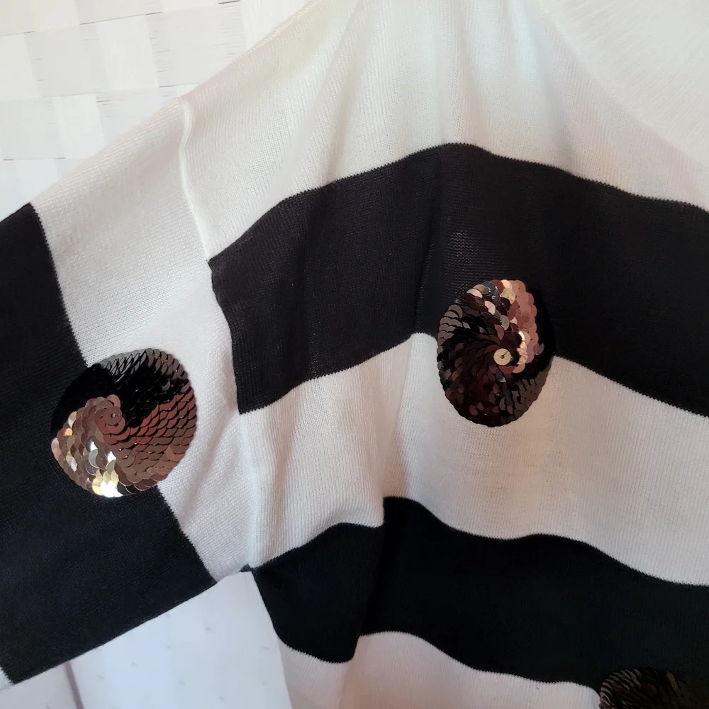 Ashley Stewart Boatneck Embellished Sweater Size 22 - Picture 6 of 8